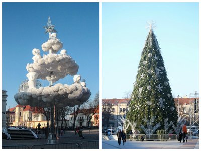 Kauno ir Vilniaus eglutės