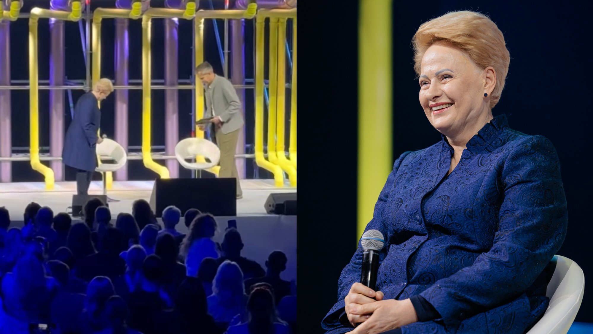 Reakcija į Grybauskaitę kelia šiurpuliukus: plinta vaizdo įrašas