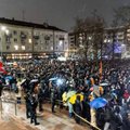 Rally opposing LSDP coalition with Nemunas Dawn took place near Seimas