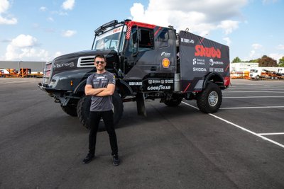 Vaidotas Žala, „SKUBA Team“ pilotas vairuos Gerardo De Rooy`aus komandos sunkvežimį „Iveco“