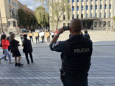 Protestas prieš Kauno mero V. Matijošaičio verslą Rusijoje