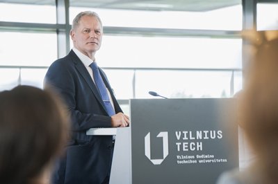 VILNIUS TECH rektorius prof. dr. Romualdas Kliukas (Simo Bernoto nuotr.)