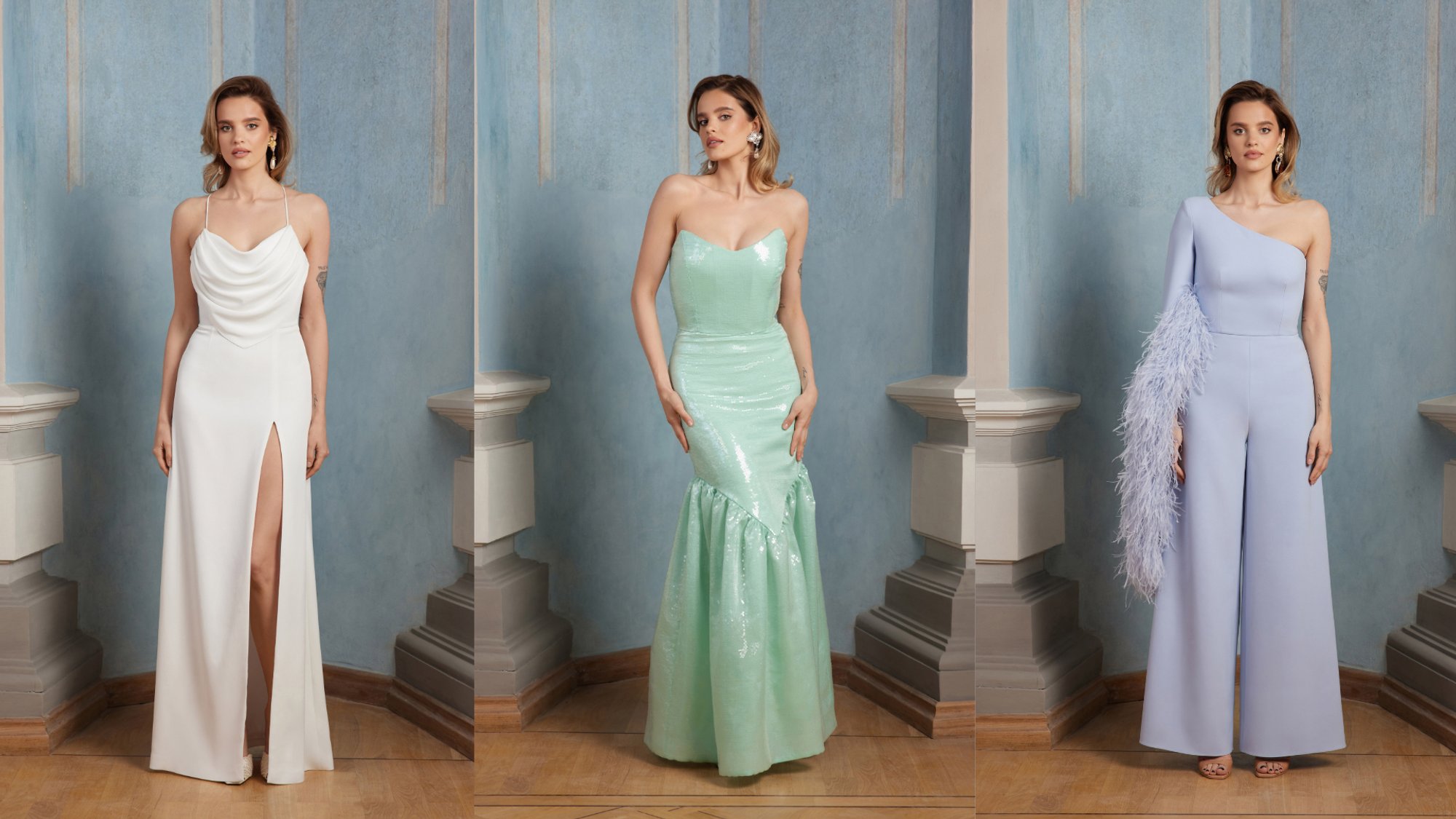 From Feather Embellishments to Shimmering Fabrics: New Dresses at the Manor Evoke a Dream