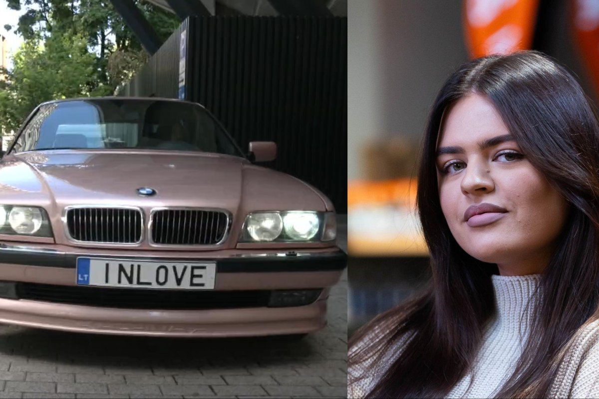 写真家GretaKulušaitėは、独占BMWをドライブします