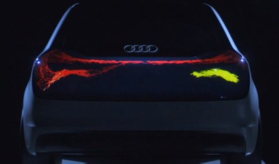 "Audi" galiniai OLED žibintai