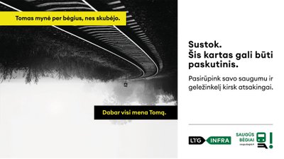 LTG grupės reklaminė kampanija „Saugūs bėgiai“