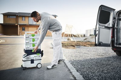 „Festool“ Systaineriai yra skirti patogiam ir patikimam įrankių laikymui bei pervežimui