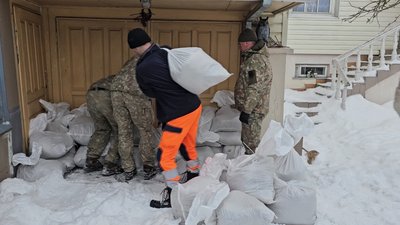 Ruošiamasi galimam potvyniui
