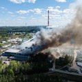 Didelis gaisras Vilniuje – užsidegė atliekų perdirbimo gamykla