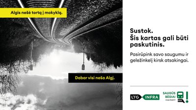 LTG grupės reklaminė kampanija „Saugūs bėgiai“