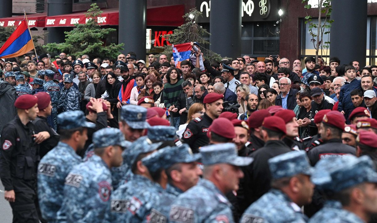 Armėnijoje vyksta antivyriausybiniai protestai