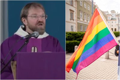 Kretingos Pranciškonų gimnazijos kapelionas Paulius Vaineikis adventinių mišių metu LGBT bendruomenės narius išvadino iškrypėliais.