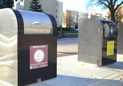 Maisto atliekų rūšiavimo konteineris Palangoje