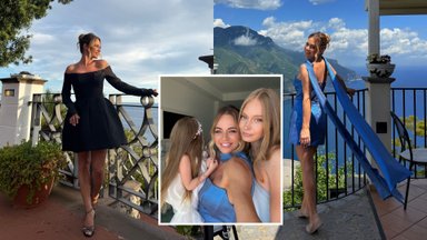 Ingrida Martinkėnaitė kaustė žvilgsnius Italijoje vykusiose vestuvėse: išskirtinei progai – dvi dizainerės suknelės