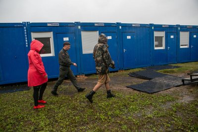 Konteinerinių namelių statybos VSAT mokykloje