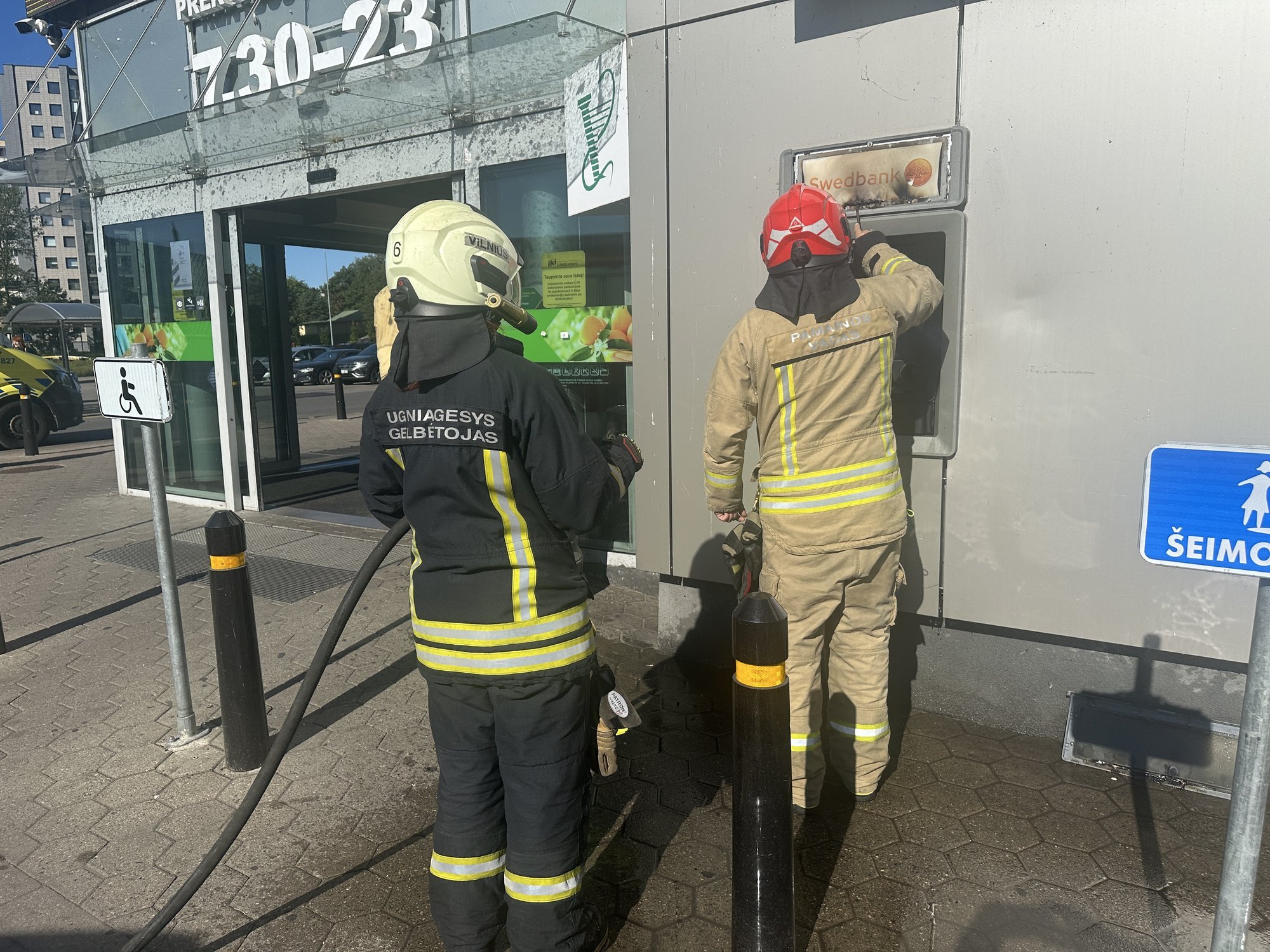 ATM fire in Vilnius caused by short circuit, Swedbank says
