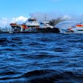 В Балтийском море горит танкер с нефтью