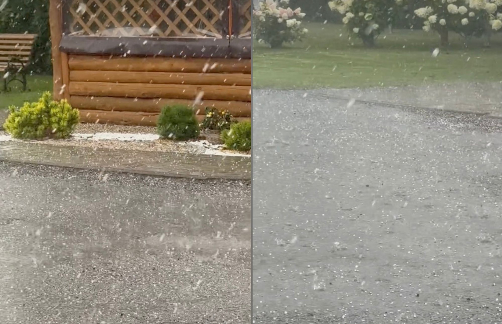 Contrasting weather grips Lithuania: Sunshine in one area, hail in another