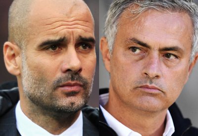 Josepas Guardiola ir Jose Mourinho