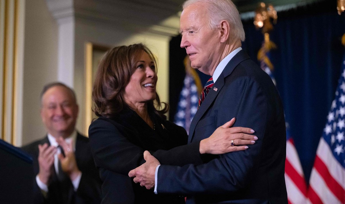 JAV prezidentas Joe Bidenas ir jo viceprezidentė Kamala Harris