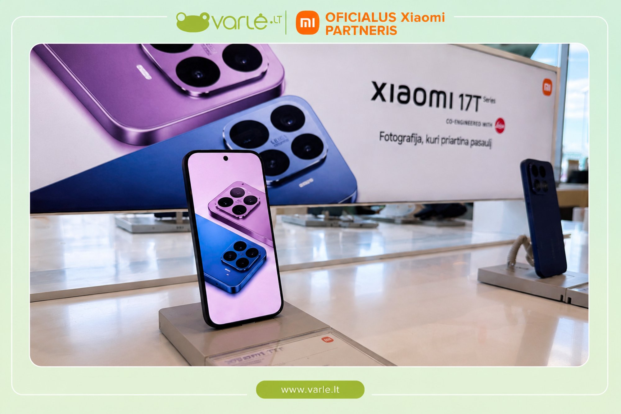 Telefonas vietoj fotoaparato? „Xiaomi 17T“ serija kelia kartelę mobiliajai fotografijai