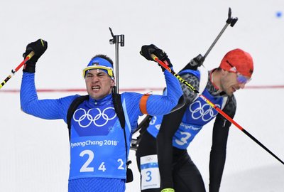 Italo Dominiko Windischo ir vokiečio Arndo Peifferio finišas