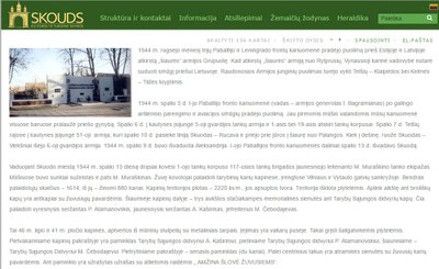 Skouds.lt pateikta infromacija apie istorinius objektus