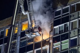 Из-за пожара в вильнюсском многоквартирном доме помощь врачей потребовалась 9 пострадавшим