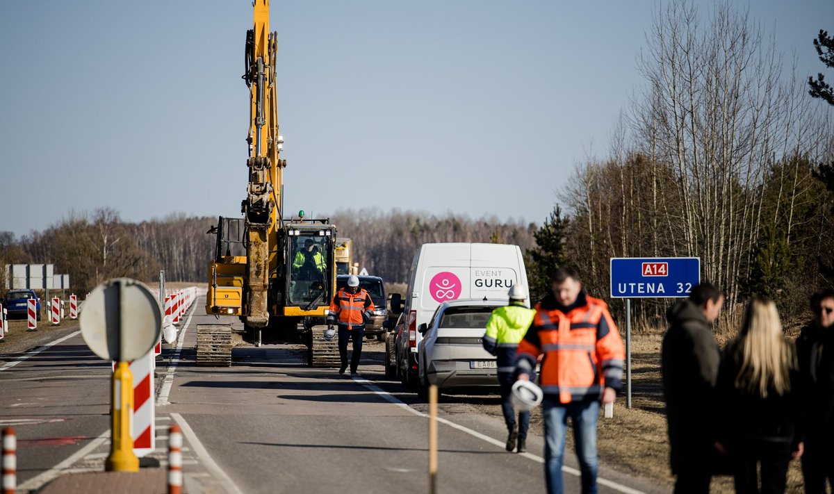 Kelio A14 darbų atidarymo renginys