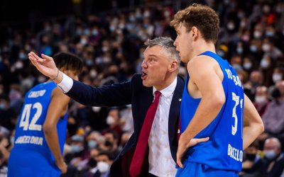 Šarūnas Jasikevičius, Rokas Jokubaitis / FOTO: "Barca Basket Twitter"