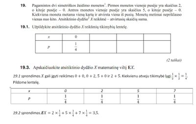 Matematikos egzamino užduotis (NEC nuotr.)