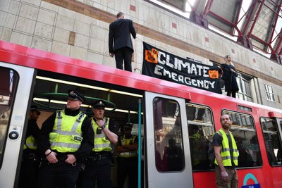 Protestai Londone dėl klimato kaitos