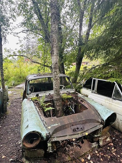 Automobilių kapinės Båstnäs kaimelyje