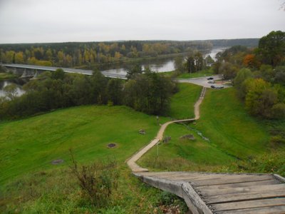 Vaizdas nuo Merkinės piliakalnio