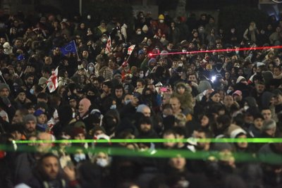 Tūkstančiai proeuropietiškų protestuotojų Tbilisio gatvėse