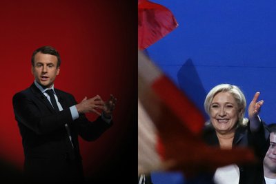 Emmanuel Macron ir Marine Le Pen