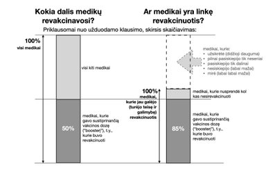 Medikų revakcinacijos statistika