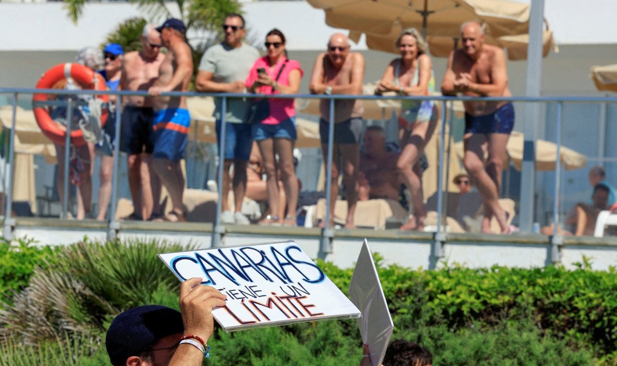 Protestas Kanaruose prieš turizmą