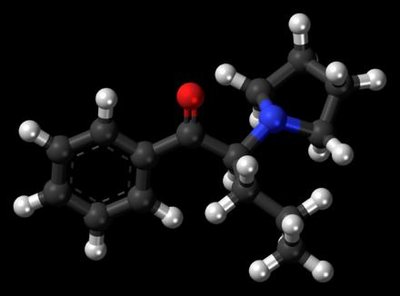 Veiklioji Flakka medžiaga - alpha-Pyrrolidinopentiophenone. Kitaip vadinamas alpha-PVP 