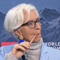 Lagarde: ECB turėtų atsargiai vertinti sparčiai stiprėjančias valiutas