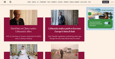 „Financial Times“ publikacijos apie Lietuvą