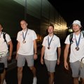 Bronzos medalius iškovojusios Lietuvos 3x3 krepšinio rinktinės sutiktuvės