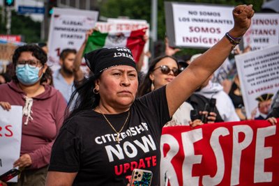 Protestas Los Andžele prieš Trumpo deportacijos planus