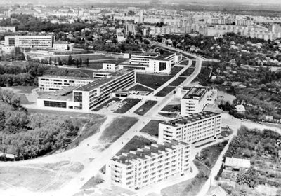 Kauno politechnikos instituto (dab. Kauno technologijos universiteto) studentų miestelis, 20 a. 8-9 deš. (KTU muziejaus nuotr.)