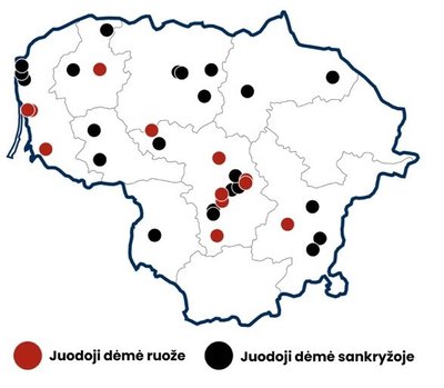 Sudarytas avaringumo žemėlapis / Transporto kompetencijų agentūra