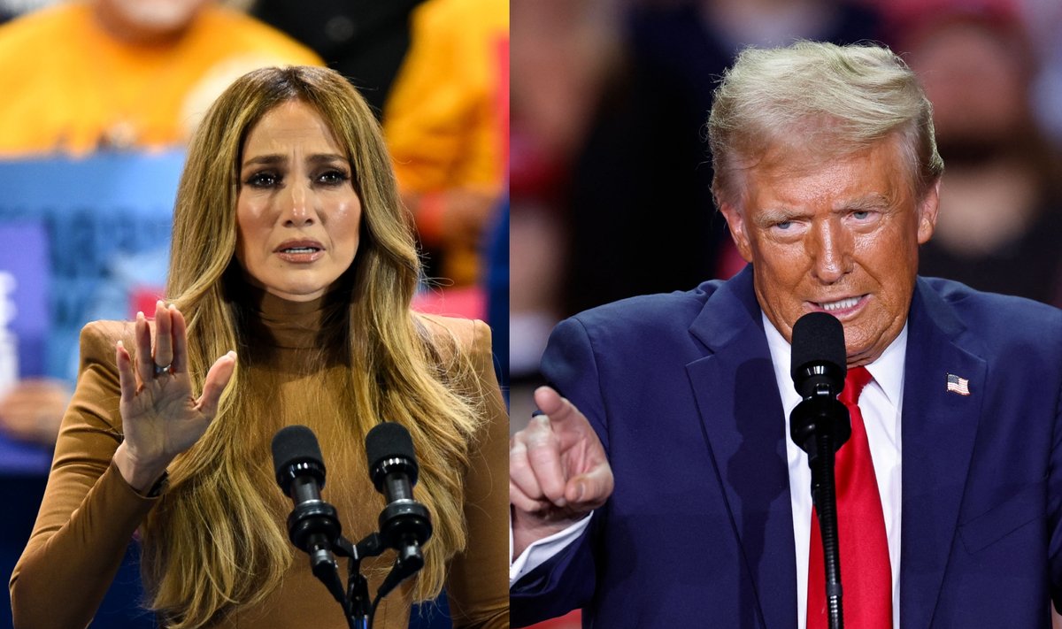 Donaldo Trumpo užgauta Jennifer Lopez emocingai kreipėsi į rinkėjus