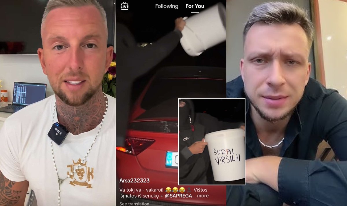 Nauju „TikTok“ veikėjo Haroldo Saprykino taikiniu tapo Remigijaus Viršilos automobilis