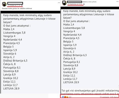 Spalio 13 pasidalijimas ir bendras pasidalijimų skaičius