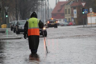 Apsemtas Klaipėdos senamiestis