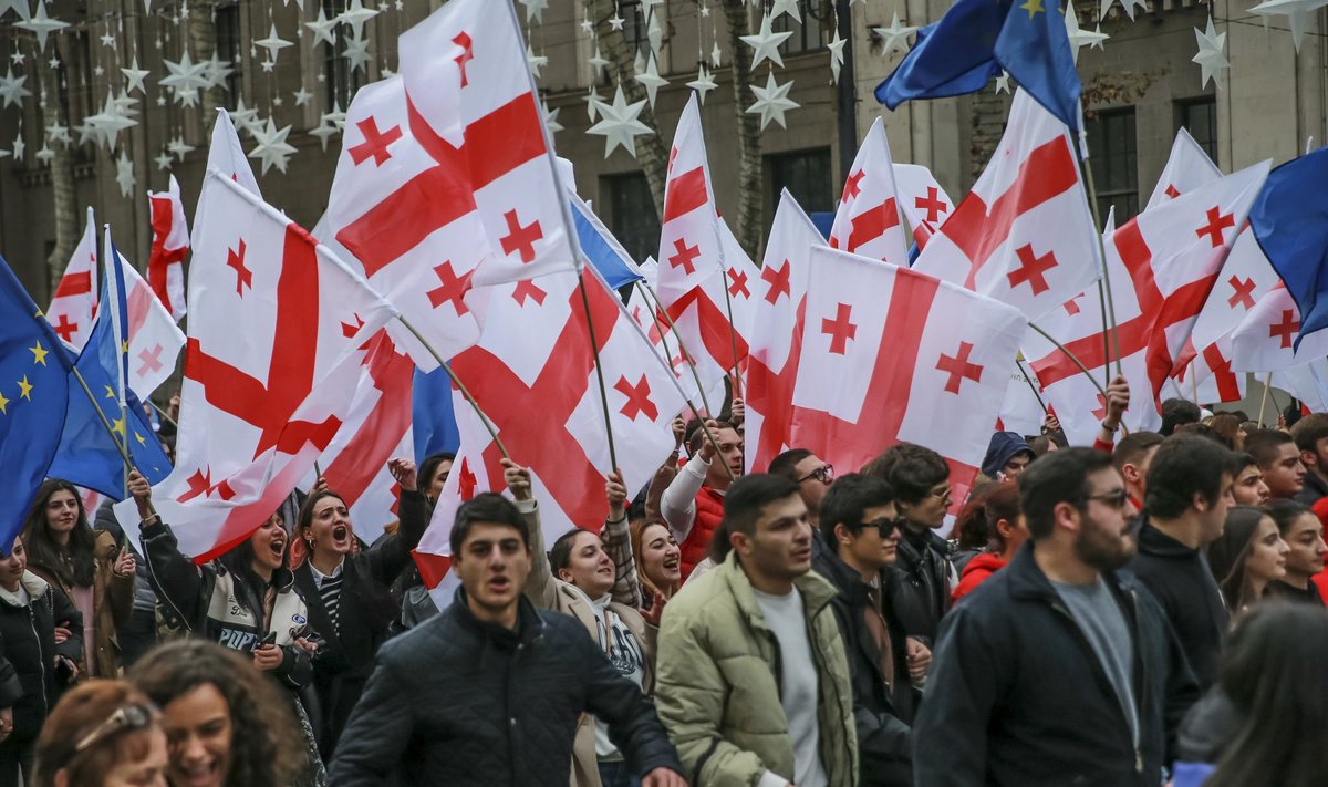 протесты в Грузии